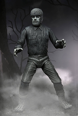 Universal Monsters - The Wolf Man (Black & White) Ultimate akční figurka 18 cm