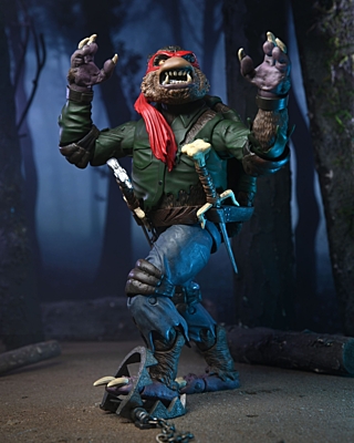 Universal Monsters x Teenage Mutant Ninja Turtles - Raphael as The Wolfman akční figurka 18 cm