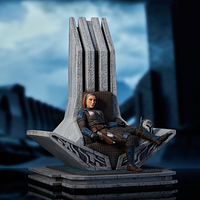 Star Wars - Bo-Katan Kryze on Throne (SW: The Mandalorian) 1/7 Premier Collection soška 35 cm