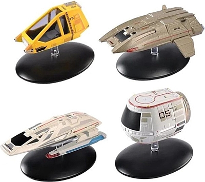 Star Trek - Shuttlecraft Set 3 Starships Diecast Mini Replicas