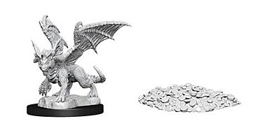 Figurka D&D - Blue Dragon Wyrmling - Unpainted (Dungeons & Dragons: Nolzur's Marvelous Miniatures)