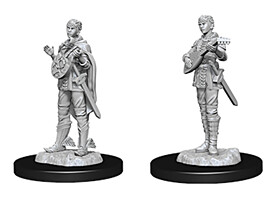 Figurka D&D - Half-Elf Female Bard - Unpainted (Dungeons & Dragons: Nolzur's Marvelous Miniatures)